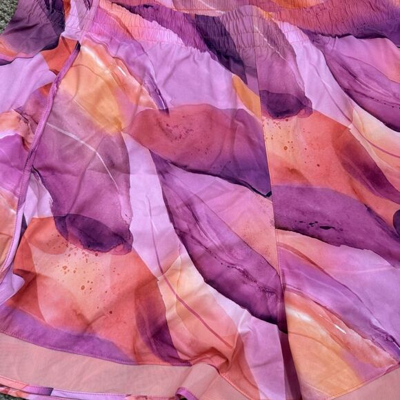 NWT Athleta Pink Printed Mesh Racer Run Shorts 4” Inseam Womens Size 3X - Picture 7 of 10